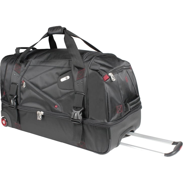 FUL Tour Manager Deluxe 30in Rolling Duffel Bag, Retractable Pull