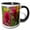 Black/White, variant on 3drose, Colorado, Jones Pass, Alpine Wildflowers with Paintbrush, 15oz Two-tone Yellow Mug