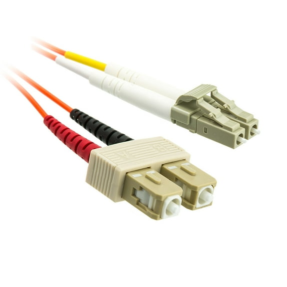 eDragon Fiber Optic Cable, LC/SC, Multimode, Duplex, 62.5/125, 1 Meter (3.3 Foot)