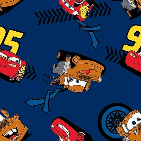 Disney Cars Minky 59/60" Wide 100% Polye