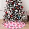 thumbnail image 5 of Yiaed Haear Strawberry Print Christmas Tree Skirt , Tree SkirtsTree Mat for Christmas Winter Holiday Indoor Decorations-48", 5 of 7
