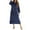 Navy, variant on CAIXIA Womens Robes Lightweight Plus Size Women's Soft Flannel Long Sleeve Zip Up Sleepwear Robe Cozy Loungewear With Pockets Home Wearable Blanket For Relaxation