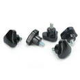 thumbnail image 1 of 5Pcs Knob Bolt, Injection Molded Triangle Locking Handle with Coating, M6 Thread, 32mm Handle Outer Diameter, Black, For Hardware, 1 of 7