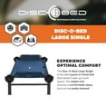 thumbnail image 2 of Disc-O-Bed Single Cot, Portable Sleep Solution for Tents & Cabins, Navy, 2 of 11