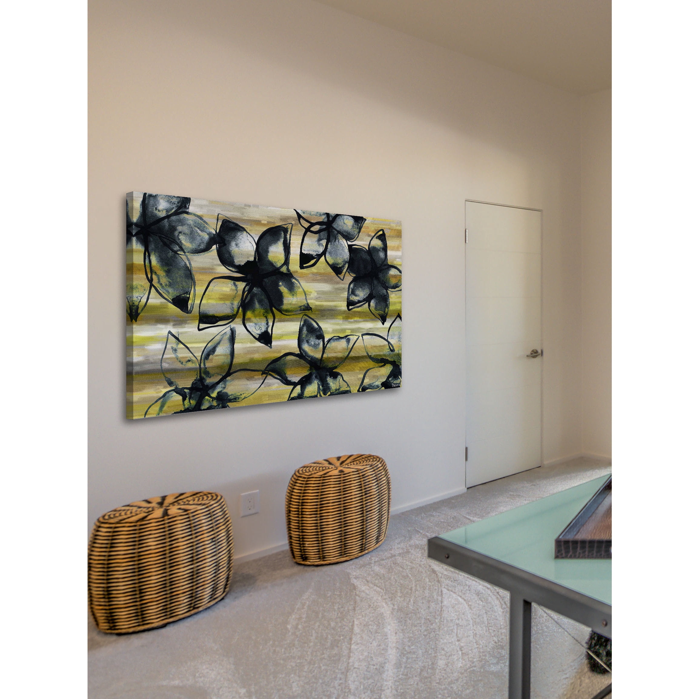 "Flowers in Bloom" Painting Print on Canvas