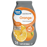 Great Value Drink Enhancer, Orange, 1.62 fl Oz (Pack of 3)