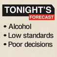 thumbnail image 2 of CafePress - Tonight's Forecast: Alcohol, Low Standards, Poor D - Unisex Canvas Tote Bag, Beige, 1-Piece, 2 of 7