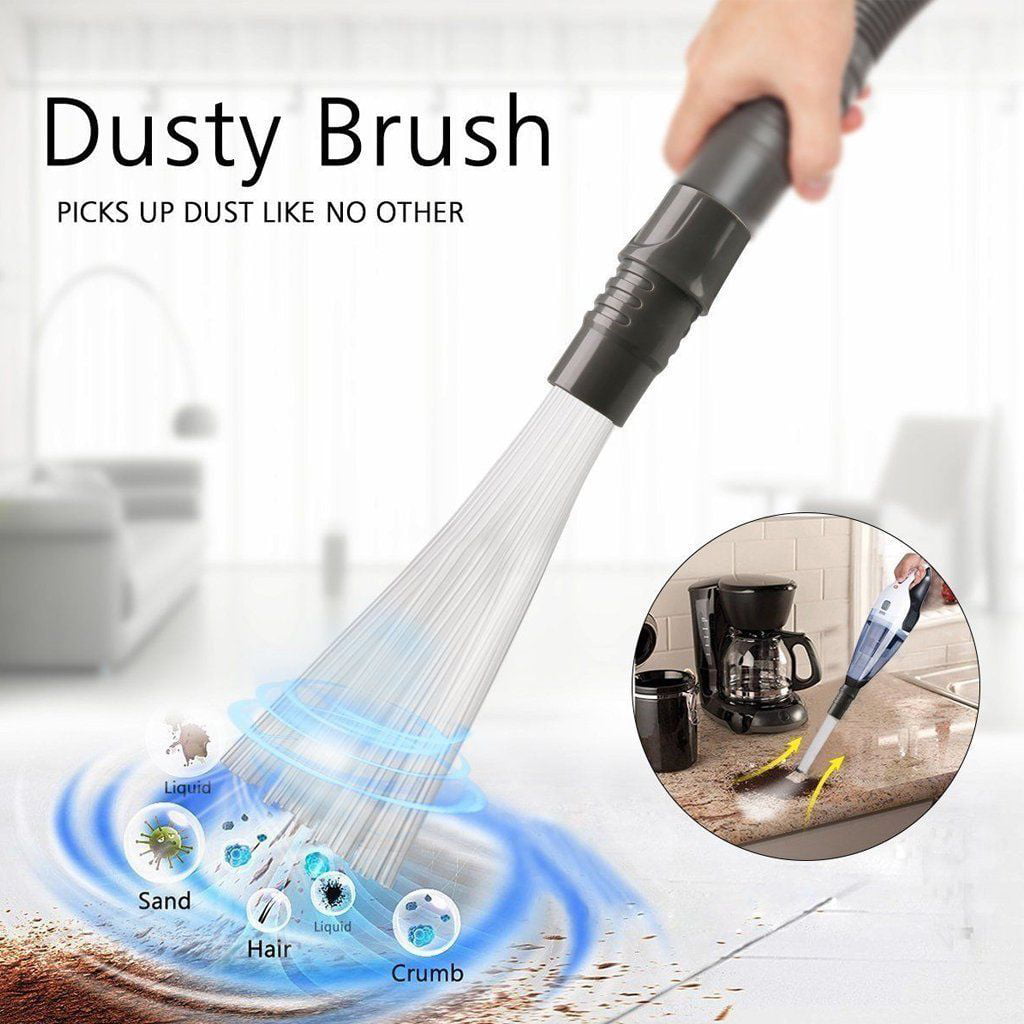 Vacuum Attachment Dirt Remover Tool With Dozens of Flexible Tiny Suction Tubes 