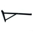thumbnail image 6 of 12" Black Heavy Duty Slatwall Shelf Bracket with Support & Lip, 10 Pack, 6 of 6