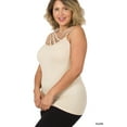 thumbnail image 2 of Zenana Women & Plus Seamless Triple Criss Cross Front Long Cami Tank Top, 2 of 3