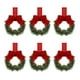 thumbnail image 3 of Mini coronas para gabinetes (6 unidades), pequeñas coronas para gabinetes de cocina, mini coronas navideñas para ventana, mini guirnaldas navideñas para gabinetes. ¡Ofertas navideñas! Accaprate, 3 of 4