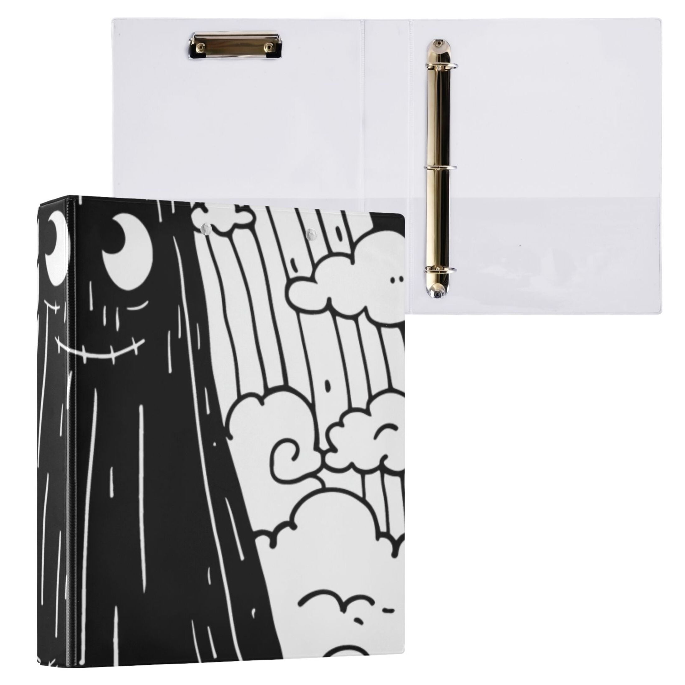 Gost Kids 3 Ring Binders 1.5 inch Hardcover File Folders with Interior Pockets A4 Size Organizer for School Office Hospital