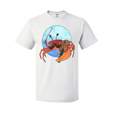 Crab Tshirt INKtastic - Feeling Crab-ulous!- Cute Pink Crab Women's V-Neck T -Shirt Crab 5 Shirt