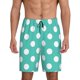 thumbnail image 1 of Fotbe Teal Turquoise And White Polka Dot Pantalones Cortos de Pijama para Hombre, Ropa de Dormir, Pantalones de Pijama Cortos para Hombre-X-Large, 1 of 6