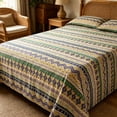 thumbnail image 5 of Polyester Bed Sheet Set 240 x 200 cm, Thick Breathable Anti-Slip Printed Fitted Sheet, Colorfast, Pilling Resistant, Vintage Pattern, 5 of 5