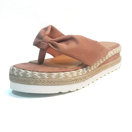 

Cathalem Toe Weave Breathable Flat Slip-On Sandals Open Women s Summer Beach Shoes Women s sandals Sandals Women Memory Foam Pink 8.5