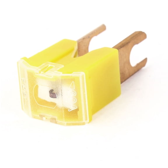 Unique Bargains Yellow Straight Terminal Slow Blow PAL Pacific Type Male Fuse 60A for Auto Car