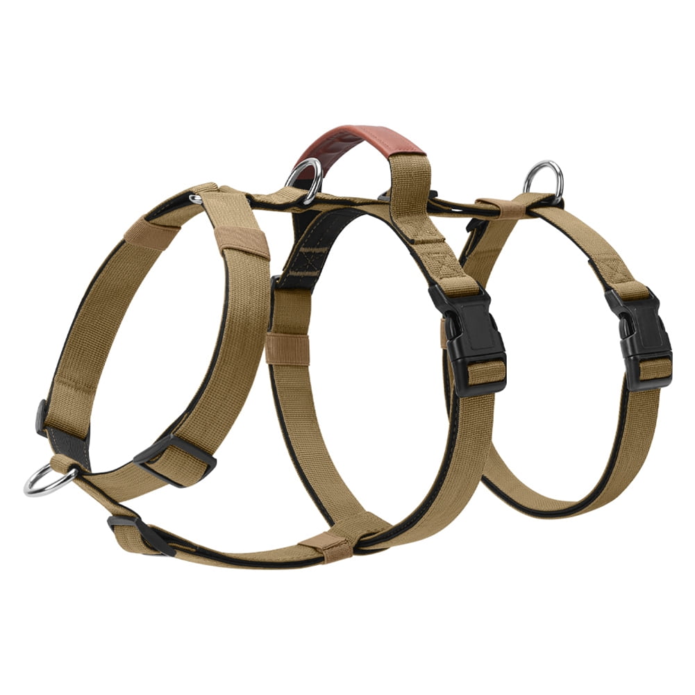 Escape Proof Dog Harness, No Pull Harness with Lift Handle, Adjustable Pet Vest with Front and Back Leash Clips for Medium Large Dogs Walking Hiking Training