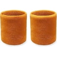 thumbnail image 2 of COUVER 4 Inch Solid Terry Cotton Athletic Sweat Wristbands Light Tan 2 Pairs (Mens), 2 of 7