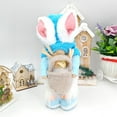 thumbnail image 4 of Twfbrm Easter Gnome Decorations, 15.7 inch Fluffy Easter Bunny Gnomes Plush Doll with Basket, Farmhouse Faceless Dwarf Ornaments Spring Tomte Nisse Stuffed Swedish Gnomes for Holiday Party Home, 4 of 7
