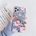 thumbnail image 2 of Compatible with iPhone 11 Case,Floral Case Cute Clear for Men Women Girls with 360 Degree Rotating Ring Kickstand Soft TPU Shockproof Cover Design for iPhone 11 6.1 Inch Grey Red Flower, 2 of 17