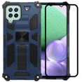 thumbnail image 1 of Funda Uso Rudo Wol Mot Soporte Mas Mica 9D Para Samsung A22 Azul, 1 of 5