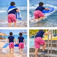 thumbnail image 2 of INGEAR Little Boys Quick Dry Beach Board Shorts Kids Swim Trunks UPF 50+ Swimsuit with Pockets, 2 of 6