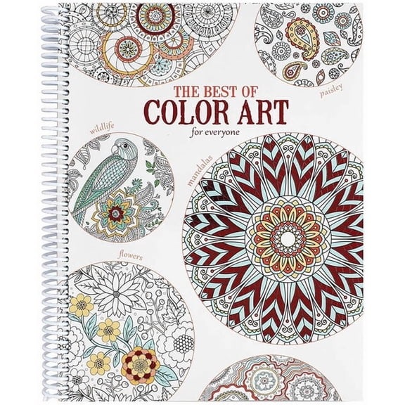 The Best of Color Art for Everyone: Over 90 Designs - Stress Relieving Adult Coloring Books, (Paperback)