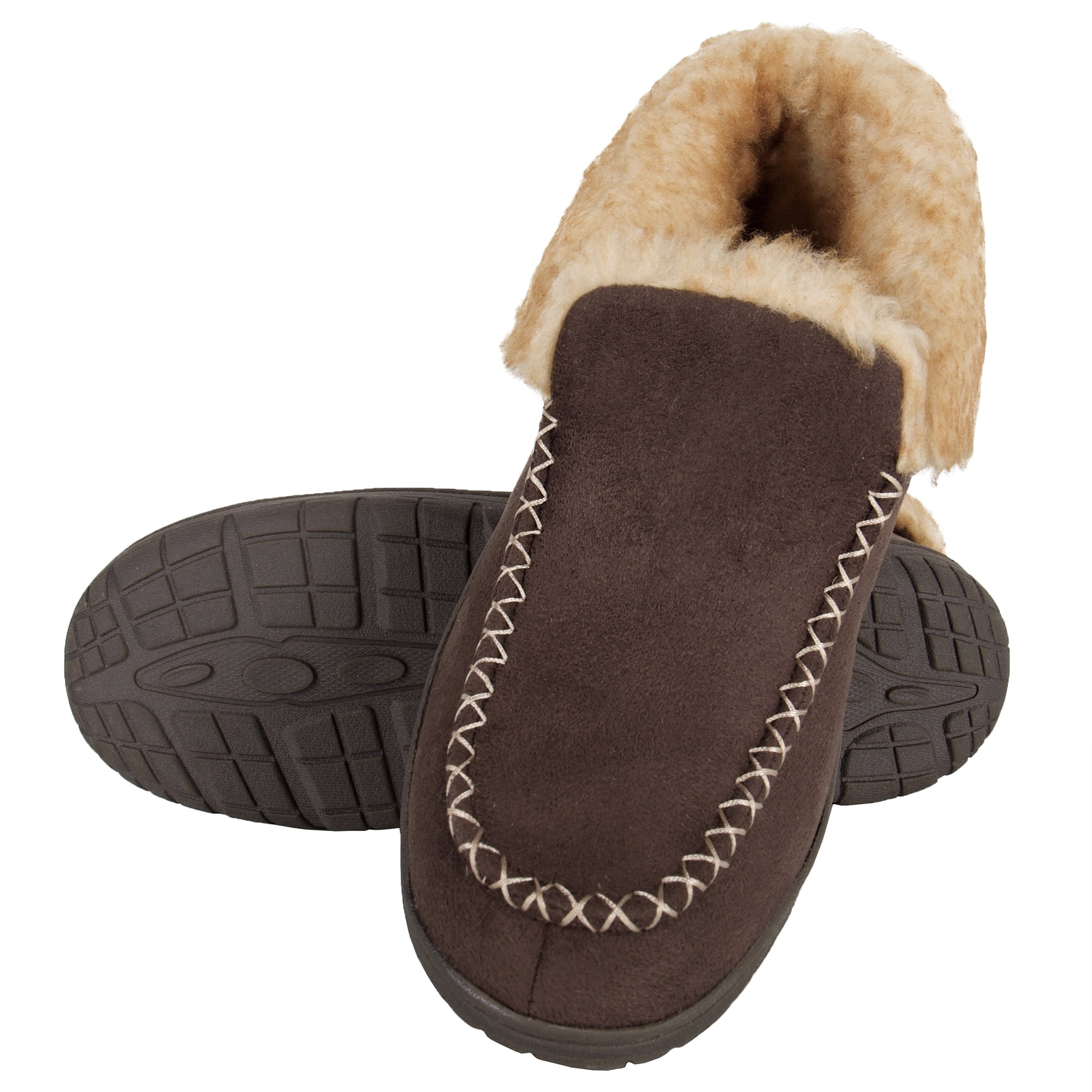 Chaps Chaps Men's Slipper House Shoe Moccasin Memory Foam Suede