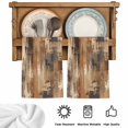 thumbnail image 5 of Brown Abstract Kitchen Towels Set of 3, Vintage Geometric Gradient Oil Painting Modern Absorbent Dish Towels for Kitchen, Microfiber Hand Towel, Quick Drying Tea Towel for Cleaning Dishcloths, 5 of 7