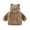 Khaki, variant on YHAJDS Jackets for Kids 2-8 Years Boys Girls Long Sleeve Solid Color Fleece Winter Coat with Hood Zipper Pockets Warm Outerwear for