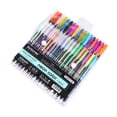 thumbnail image 2 of SagaSave Flash Gel Pen Set Bullet Nib Smooth Writing Marking Highlighting 36 Count Assorted Colors, 2 of 7