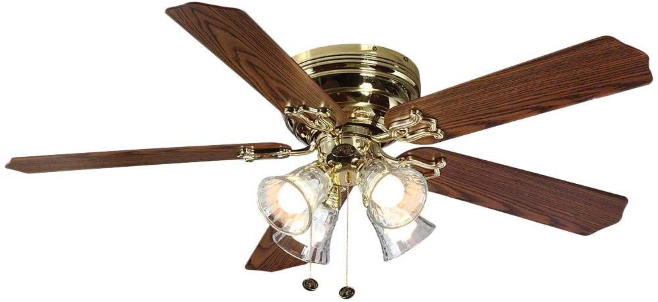 HARBOR BREEZE Ceiling Fan Downrod 18" Polished Brass Factory Wrapped 