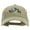 Khaki, variant on Motorcycle Race Embroidered Washed Solid Pigment Dyed Cotton Twill Brass Buckle Cap - Black OSFM