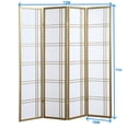 thumbnail image 4 of , Seto 4-Panel Room Divider Screen, Gold, Gold ,Wood+Paper , Seto 4-Panel Room Divider Screen, Gold, 4 of 4