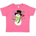 thumbnail image 3 of Inktastic Christmas Snowman in Top Hat with Candy Cane Boys or Girls Toddler T-Shirt, 3 of 5