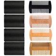 thumbnail image 1 of Set de peines para barba Zilotusnte de madera, doble cara, 4 unidades, 1 of 6