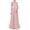Pearl Pink, variant on Women's Wedding Floral Lace Sleeveless Floor Length Evening Cocktail Formal Bridesmaid Gown White 14