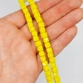 thumbnail image 4 of Jesse James Beads Glass Cube Strand Beads – Yellow, 1 Piece, Ideal for Ages 16 and Up, 4 of 5
