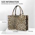 thumbnail image 3 of Large Capacity Tote Bag,Brown and Black Leopard Print Handbag Fashion Luxury Tote Bag,15.7"x13"x 5.1" Inches,Laptop Compatible, 3 of 6