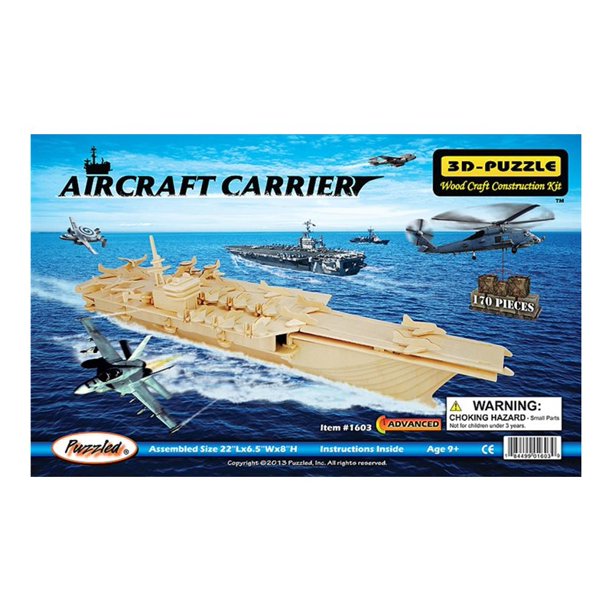 Puzzled Aircraft Carrier 3D jigsaw puzzle 170 pieces Walmart