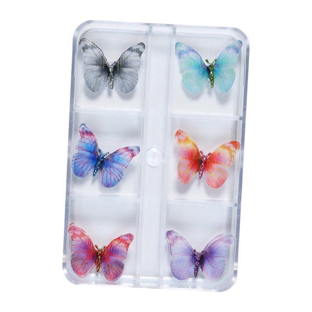 STARTIST Butterfly Nail Art Stickers Nail Decorations DIY Crafting Colorful Detachable 3D A