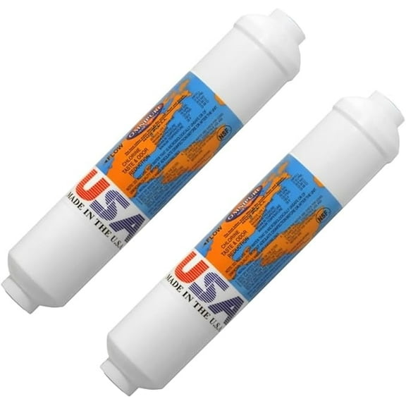 IPW Industries Inc-Omnipure -(K2555-BB) - 10" x 2" DI Mixbed Inline Filter 1/4" NPT 2 Pack