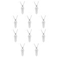 thumbnail image 3 of Sonducket Encanto hexagonal Joyería exquisita Colgantes colgantes de vacaciones Encantos de cristal coloridos Llaveros Blanco leche Leche blanca 10Conjunto, 3 of 6