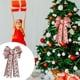 thumbnail image 2 of Adorno de corona de Navidad colgante con lazo brillar para árbol de Navidad, 2 of 5