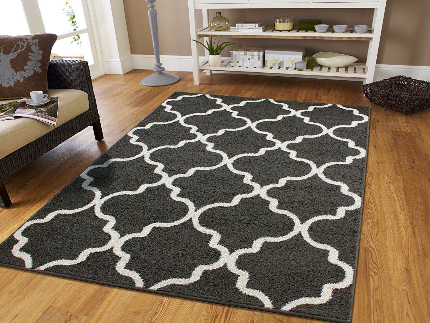 Area Rugs For Living Room 5x8 Dark Gray Modern Rug Walmartcom Walmartcom