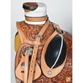 thumbnail image 5 of 17 In Hilason Western Horse Saddle Wade Ranch Roping American Leather Tan, 5 of 7