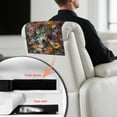 thumbnail image 6 of SCRAWLGOD Wolf Sunflower Floral Butterfly Print 1 Pieces Recliner Headrest Protector,Non Slip Waterproof Headrest Cover, PU Leather Recliner Head Rest Cover for Sofa 17x27 in, 6 of 7