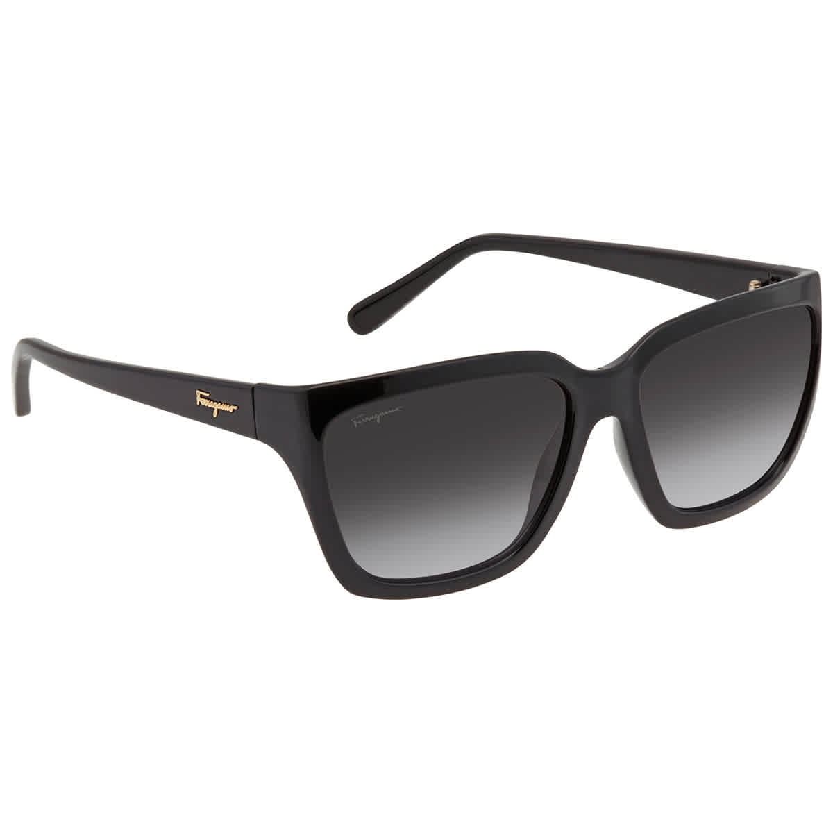 Salvatore Ferragamo Grey Rectangular Ladies Sunglasses SF1018S 001 59 ...