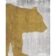 thumbnail image 2 of Cusson, Marie Elaine 20x24 White Modern Wood Framed Museum Art Print Titled - Rustic Lodge Animals Bear on Grey, 2 of 4